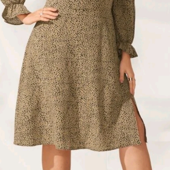 Shein Allover Print Tie Back Dress - Picture 4 of 4